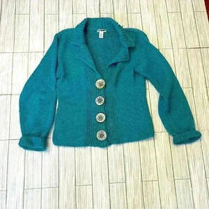 Caravan Concho Cable Knit Sweater